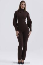 衣類 House of CB nereida チョコレート カシミア ブレンド パンツ 0N8J827 - Image 4