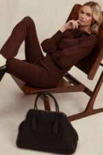 衣類 House of CB nereida チョコレート カシミア ブレンド パンツ 0N8J827 - Image 8