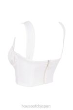 衣類 House of CB noemi ホワイト ブルゾン コルセット トップ 0N8J104 - Image 6