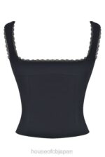 衣類 House of CB noura ブラックレーストリムトップ 0N8J664 - Image 7