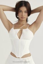 衣類 House of CB orla ホワイトシフォンストラップコルセット 0N8J52 - Image 13