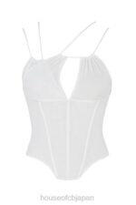 衣類 House of CB orla ホワイトシフォンストラップコルセット 0N8J52 - Image 8