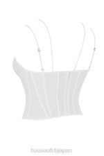 衣類 House of CB orla ホワイトシフォンストラップコルセット 0N8J52 - Image 9