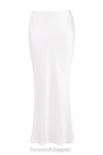 衣類 House of CB sydel ホワイトサテンバイアスカットマキシスカート 0N8J861 - Image 3