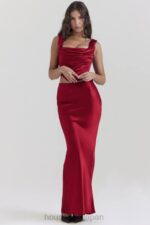 衣類 House of CB sydel ルビーサテン バイアスカット マキシスカート 0N8J832 - Image 6