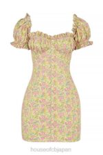 衣類 House of CB Tanaya ヴィンテージ フローラル パフスリーブ ミニドレス 0N8J538 - Image 12