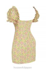 衣類 House of CB Tanaya ヴィンテージ フローラル パフスリーブ ミニドレス 0N8J538 - Image 3