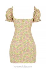 衣類 House of CB Tanaya ヴィンテージ フローラル パフスリーブ ミニドレス 0N8J538 - Image 4
