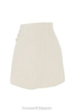 衣類 House of CB tayo ベージュリネンギャザーウエストミニスカート 0N8J970 - Image 9
