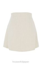 衣類 House of CB tayo ベージュリネンギャザーウエストミニスカート 0N8J970 - Image 10