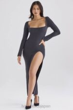 衣類 House of CB Tolani チャコールカシミヤニットマキシドレス 0N8J313 - Image 2