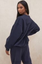 衣類 House of CB tommy ネイビー オーバーサイズ クルーネック スウェットシャツ 0N8J800 - Image 12