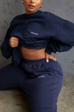 衣類 House of CB tommy ネイビー オーバーサイズ クルーネック スウェットシャツ 0N8J800 - Image 13