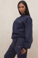 衣類 House of CB tommy ネイビー オーバーサイズ クルーネック スウェットシャツ 0N8J800 - Image 9