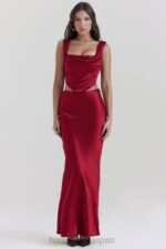 衣類 House of CB una ルビー レースバック コルセット 0N8J1 - Image 8