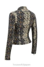 衣類 House of CB Vani スネークプリント フィットジャケット 0N8J1028 - Image 4
