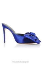 靴 House of CB beaubelle コバルトブルーのオーバーサイズ ボウ ミュール 0N8J1099 - Image 4