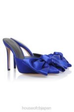 靴 House of CB beaubelle コバルトブルーのオーバーサイズ ボウ ミュール 0N8J1099 - Image 5