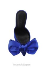 靴 House of CB beaubelle コバルトブルーのオーバーサイズ ボウ ミュール 0N8J1099 - Image 7