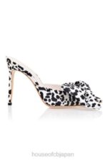 靴 House of CB beaubelle ダルメシアン プリント オーバーサイズ リボン ミュール 0N8J1110 - Image 4