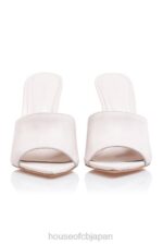 靴 House of CB アンドロメダ オフホワイト レザー ポインテッド ミュール 0N8J1111 - Image 9