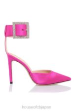 靴 House of CB クリスタ ピンク クリスタル バックル パンプス 0N8J1098 - Image 4
