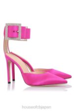 靴 House of CB クリスタ ピンク クリスタル バックル パンプス 0N8J1098 - Image 5