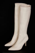 靴 House of CB ロイヤルクリームレザーニーハイブーツ 0N8J1072 - Image 2