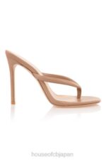靴 House of CB lola サンキス レザー ハイヒール トング サンダル 0N8J1081 - Image 5