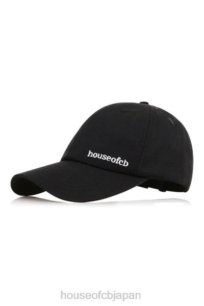 アクセサリー House of CB デボン ブラック バックル バック ベースボール キャップ 0N8J1063